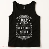 July Woman Funny Birthday Tank Top thumb 2