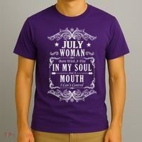 July Woman Funny Birthday T-Shirt thumb 3