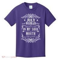 July Woman Funny Birthday Kids T-Shirt thumb 0
