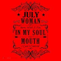 July Woman Funny Birthday Santa Hat thumb 1