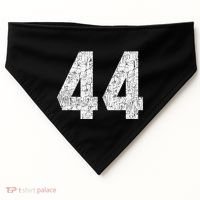 Jersey Uniform Number 44 Athletic Style Sports Graphic USA-Made Doggie Bandana thumb 0