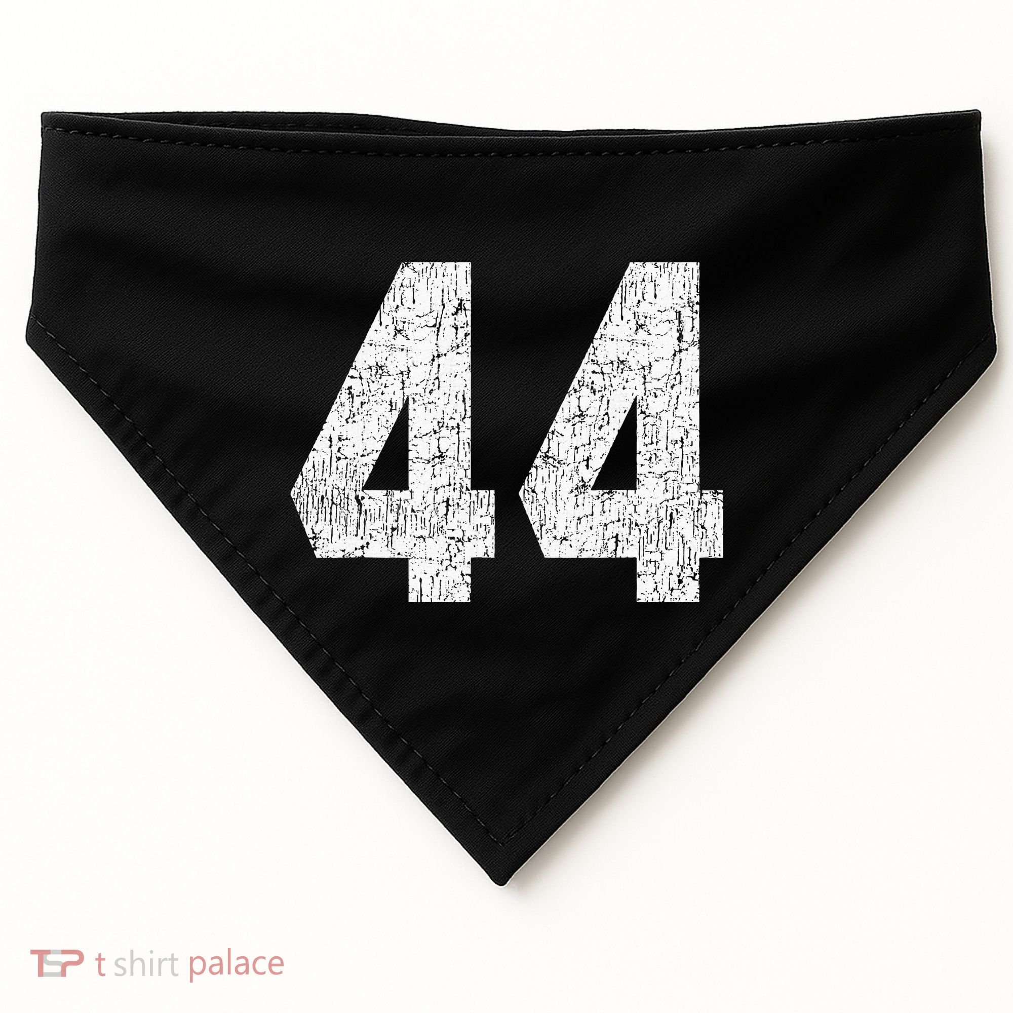 Jersey Uniform Number 44 Athletic Style Sports Graphic USA-Made Doggie Bandana