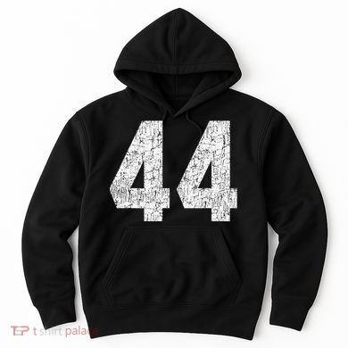 Jersey Uniform Number 44 Athletic Style Sports Graphic Hoodie