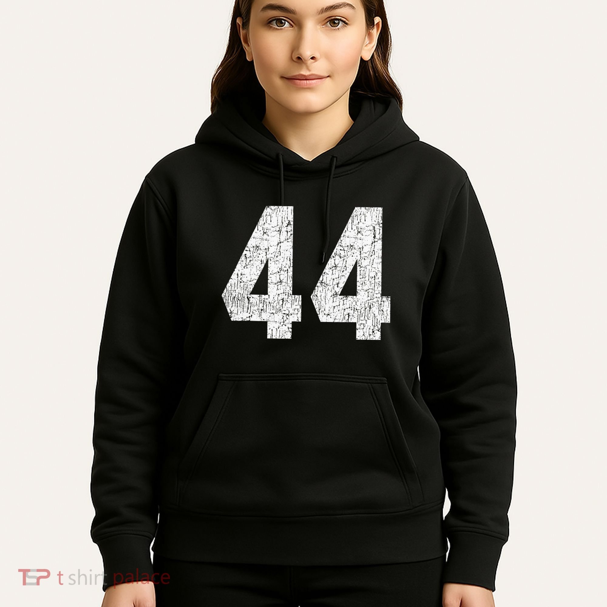 Jersey Uniform Number 44 Athletic Style Sports Graphic Hoodie