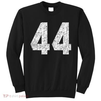 Jersey Uniform Number 44 Athletic Style Sports Graphic Sweatshirt