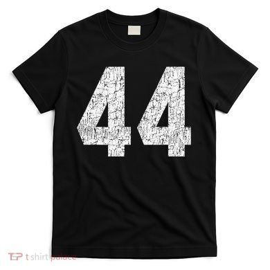 Jersey Uniform Number 44 Athletic Style Sports Graphic T-Shirt