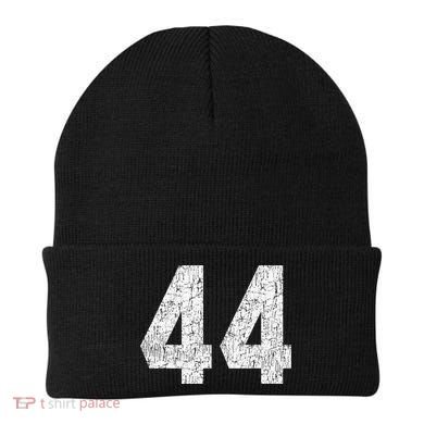 Jersey Uniform Number 44 Athletic Style Sports Graphic Beanie