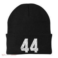 Jersey Uniform Number 44 Athletic Style Sports Graphic Beanie thumb 0