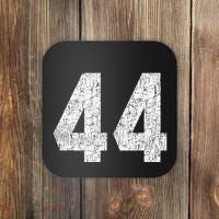 Jersey Uniform Number 44 Athletic Style Sports Graphic Coaster thumb 0