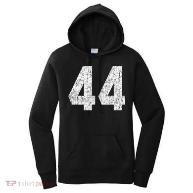 Jersey Uniform Number 44 Athletic Style Sports Graphic Women's Hoodie