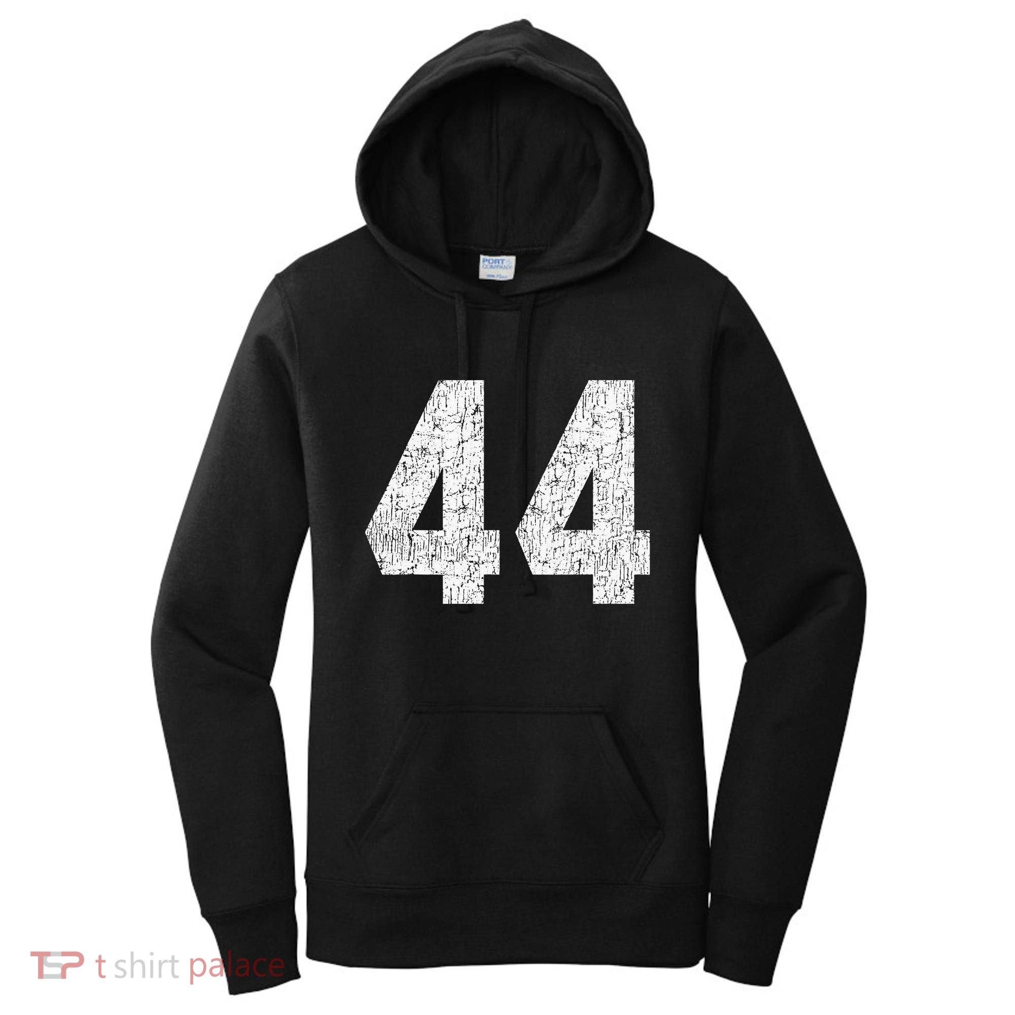 Jersey Uniform Number 44 Athletic Style Sports Graphic Women's Hoodie