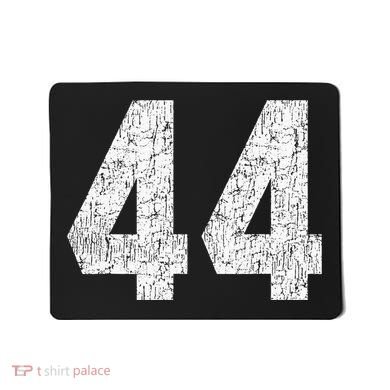 Jersey Uniform Number 44 Athletic Style Sports Graphic Mousepad