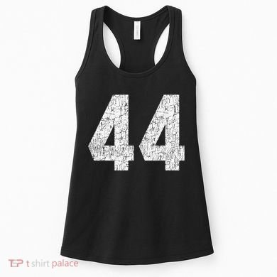 Jersey Uniform Number 44 Athletic Style Sports Graphic Women's Tank Top