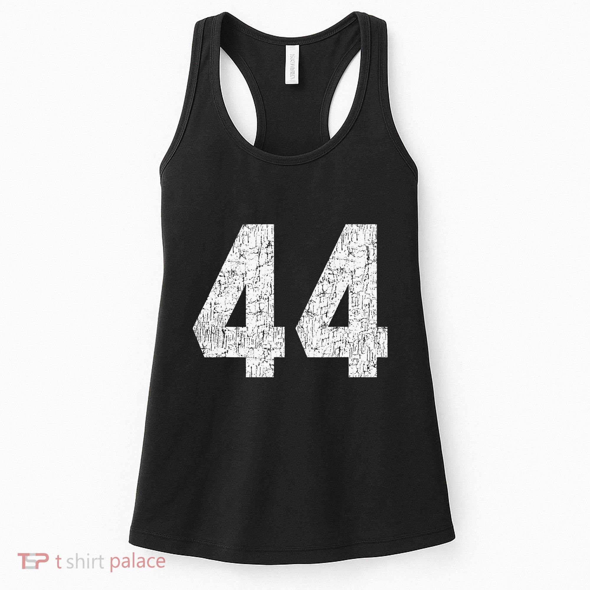 Jersey Uniform Number 44 Athletic Style Sports Graphic Women's Tank Top