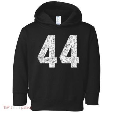 Jersey Uniform Number 44 Athletic Style Sports Graphic Toddler Hoodie