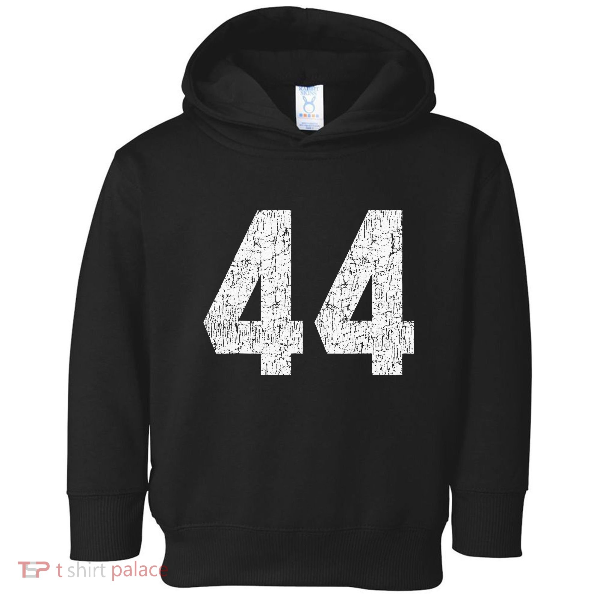 Jersey Uniform Number 44 Athletic Style Sports Graphic Toddler Hoodie