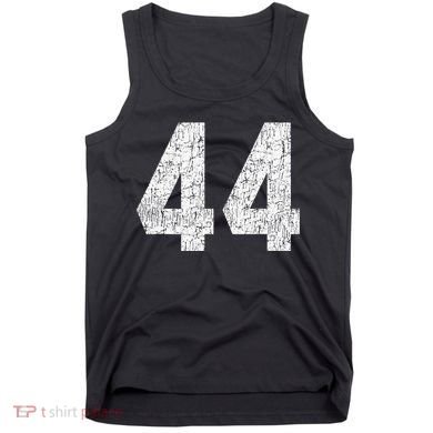 Jersey Uniform Number 44 Athletic Style Sports Graphic Tank Top