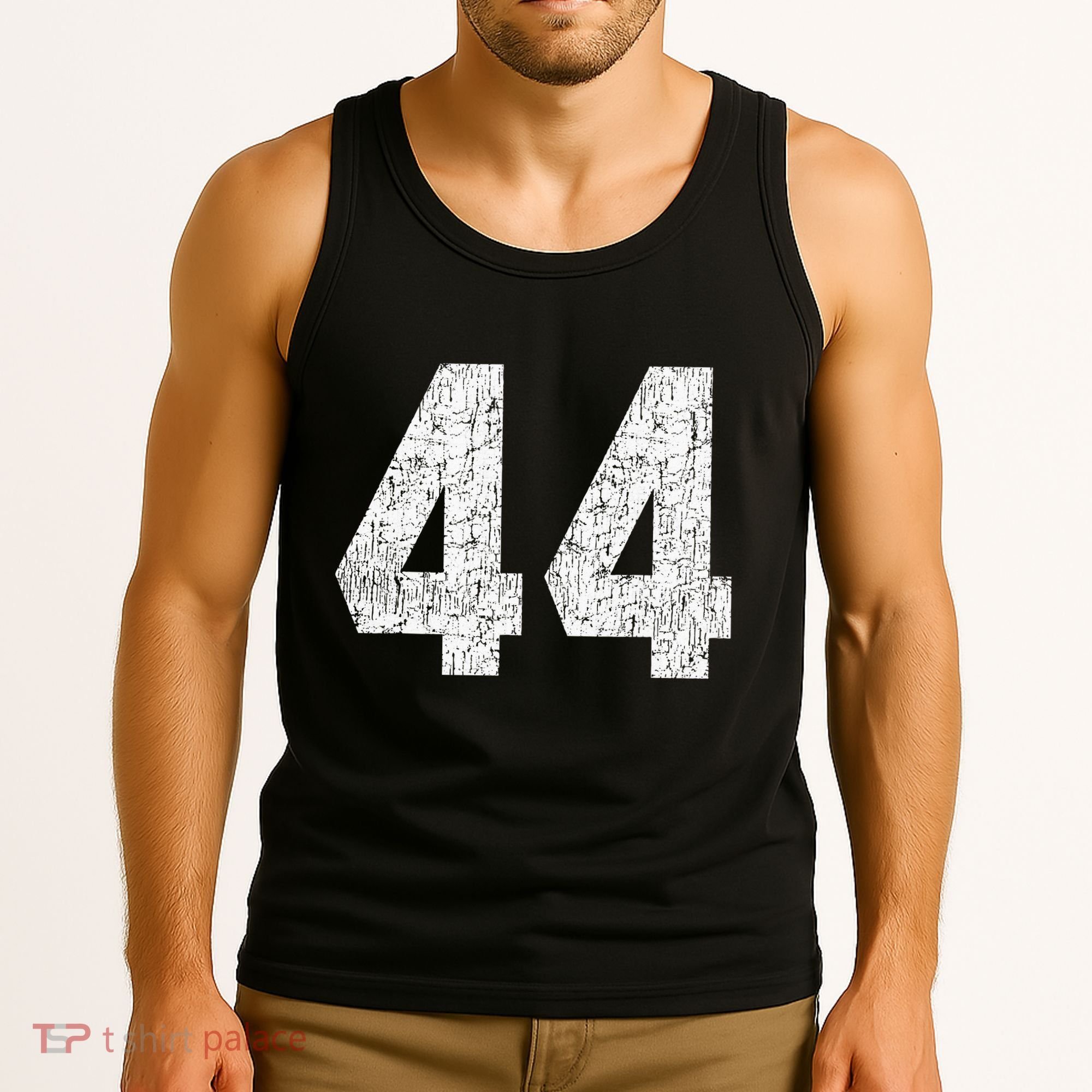 Jersey Uniform Number 44 Athletic Style Sports Graphic Tank Top