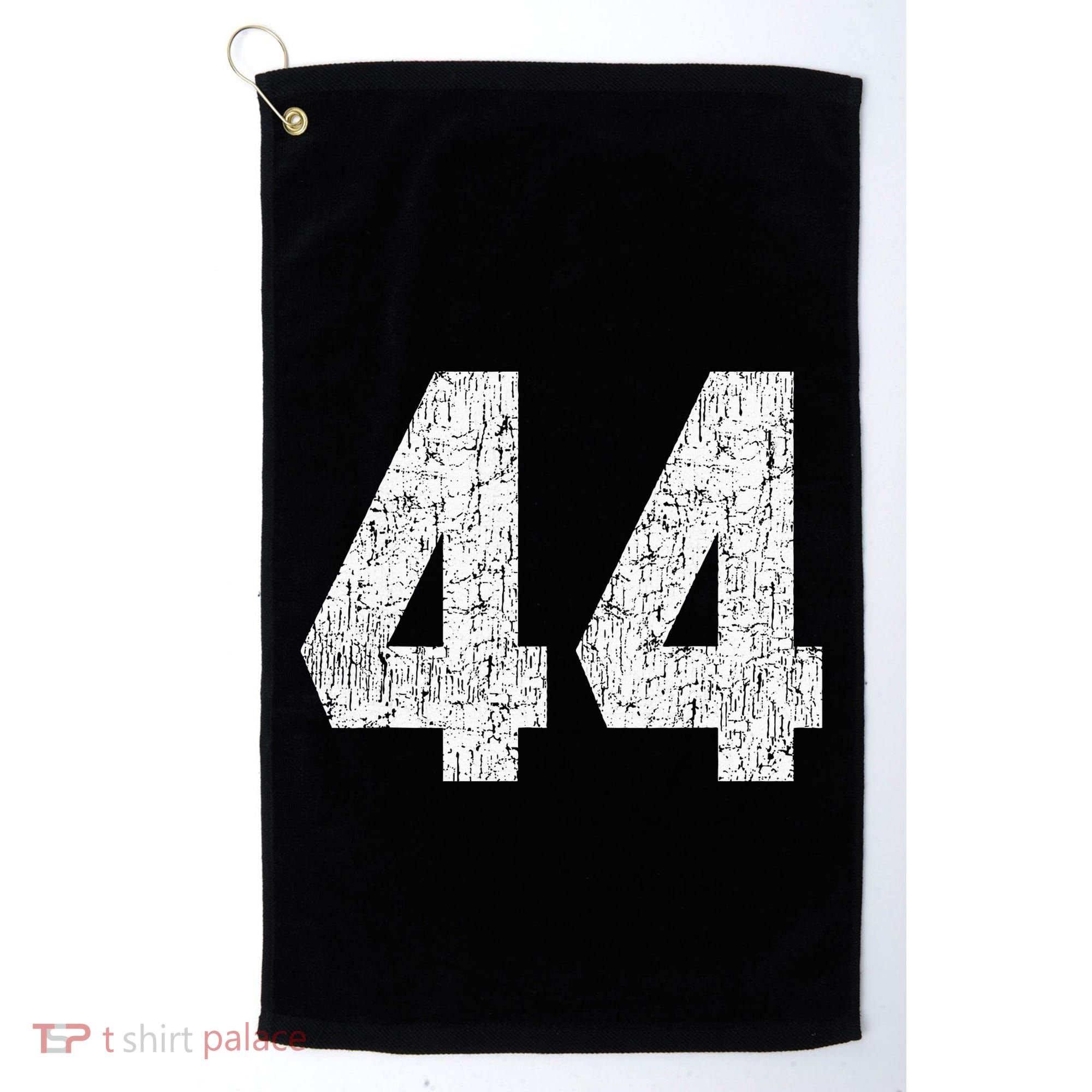 Jersey Uniform Number 44 Athletic Style Sports Graphic Golf Towel