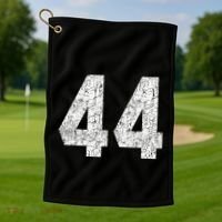 Jersey Uniform Number 44 Athletic Style Sports Graphic Golf Towel thumb 1
