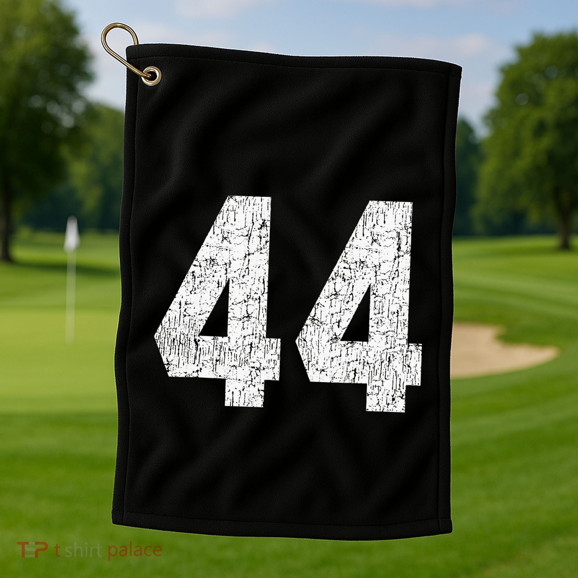 Jersey Uniform Number 44 Athletic Style Sports Graphic Golf Towel