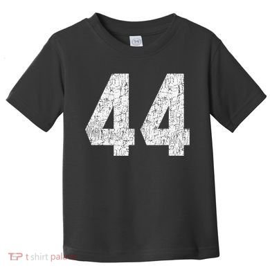 Jersey Uniform Number 44 Athletic Style Sports Graphic Toddler T-Shirt