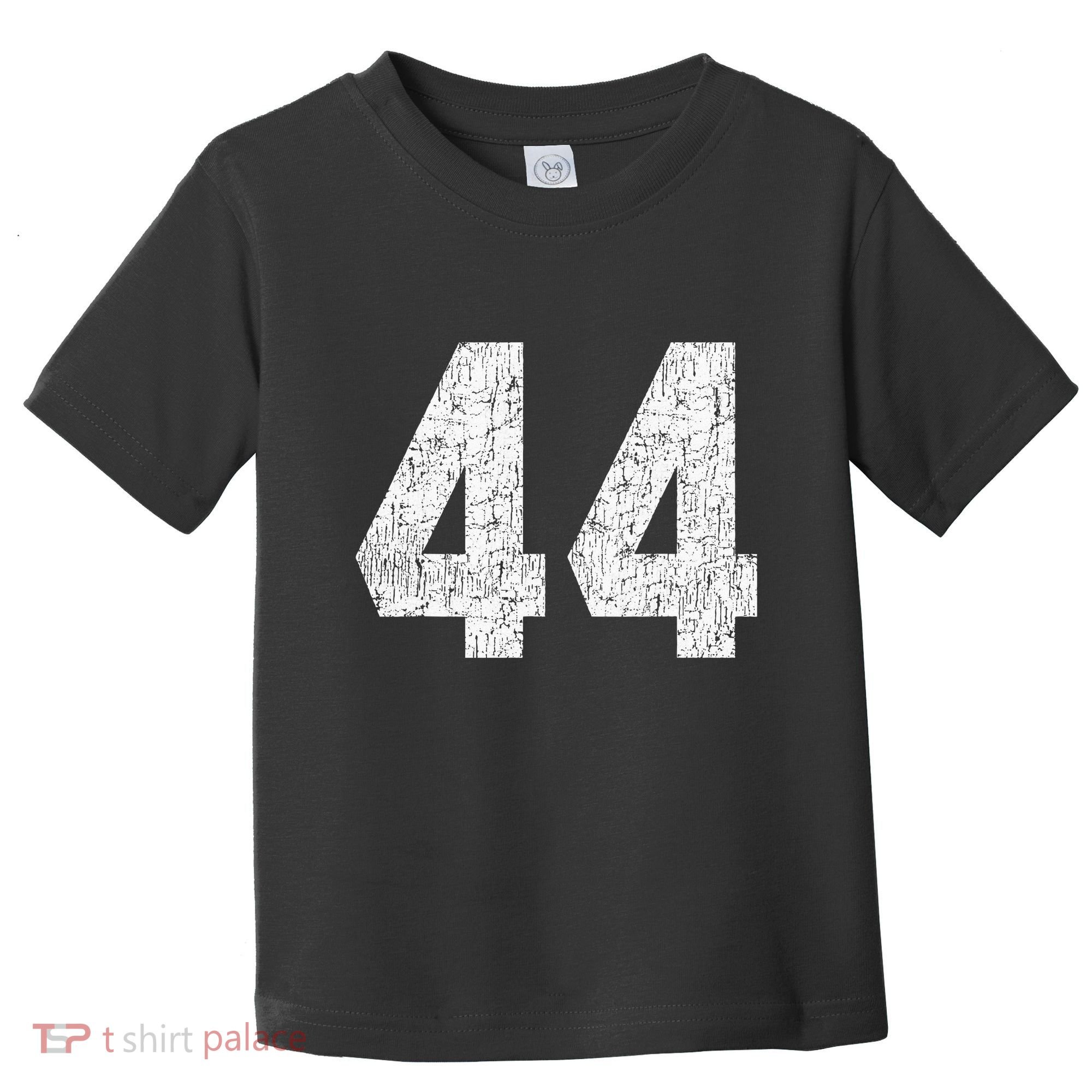 Jersey Uniform Number 44 Athletic Style Sports Graphic Toddler T-Shirt
