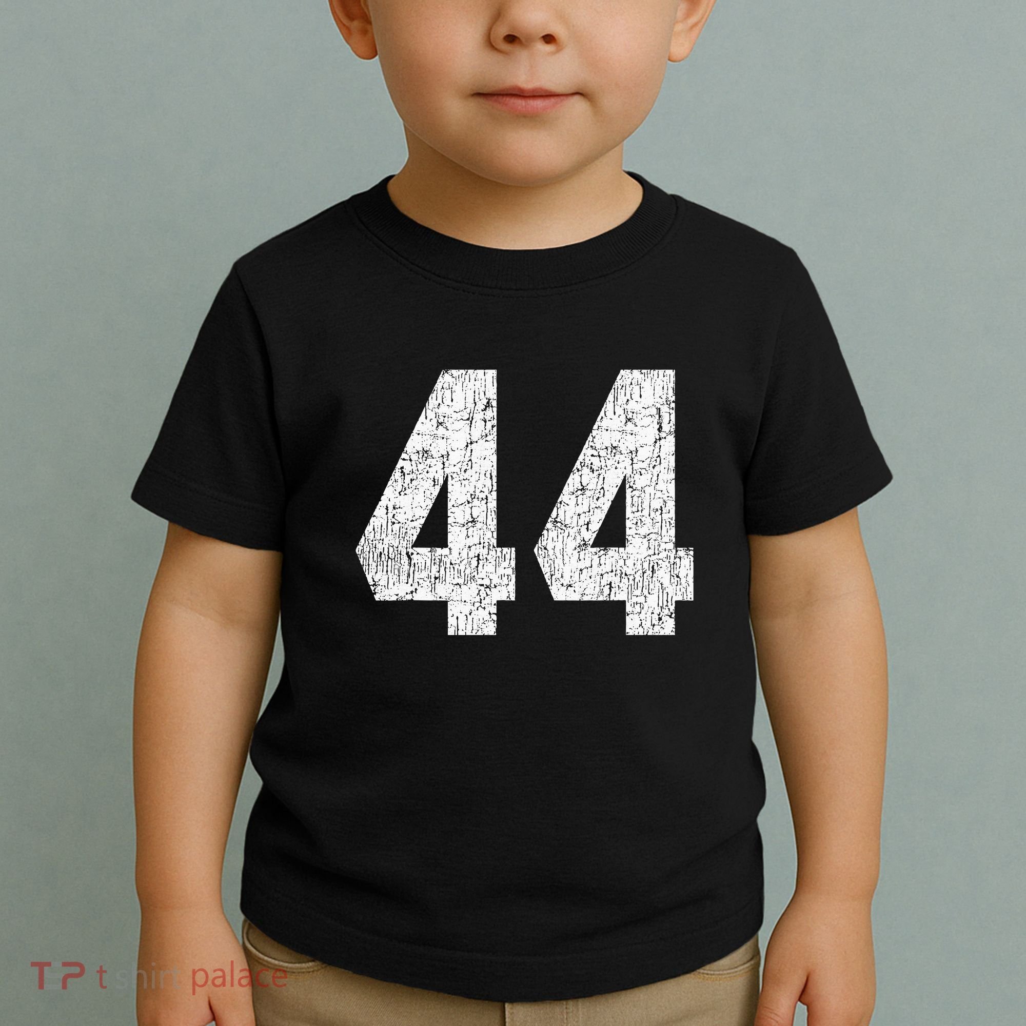 Jersey Uniform Number 44 Athletic Style Sports Graphic Toddler T-Shirt