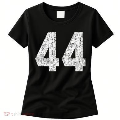 Jersey Uniform Number 44 Athletic Style Sports Graphic Women's T-Shirt