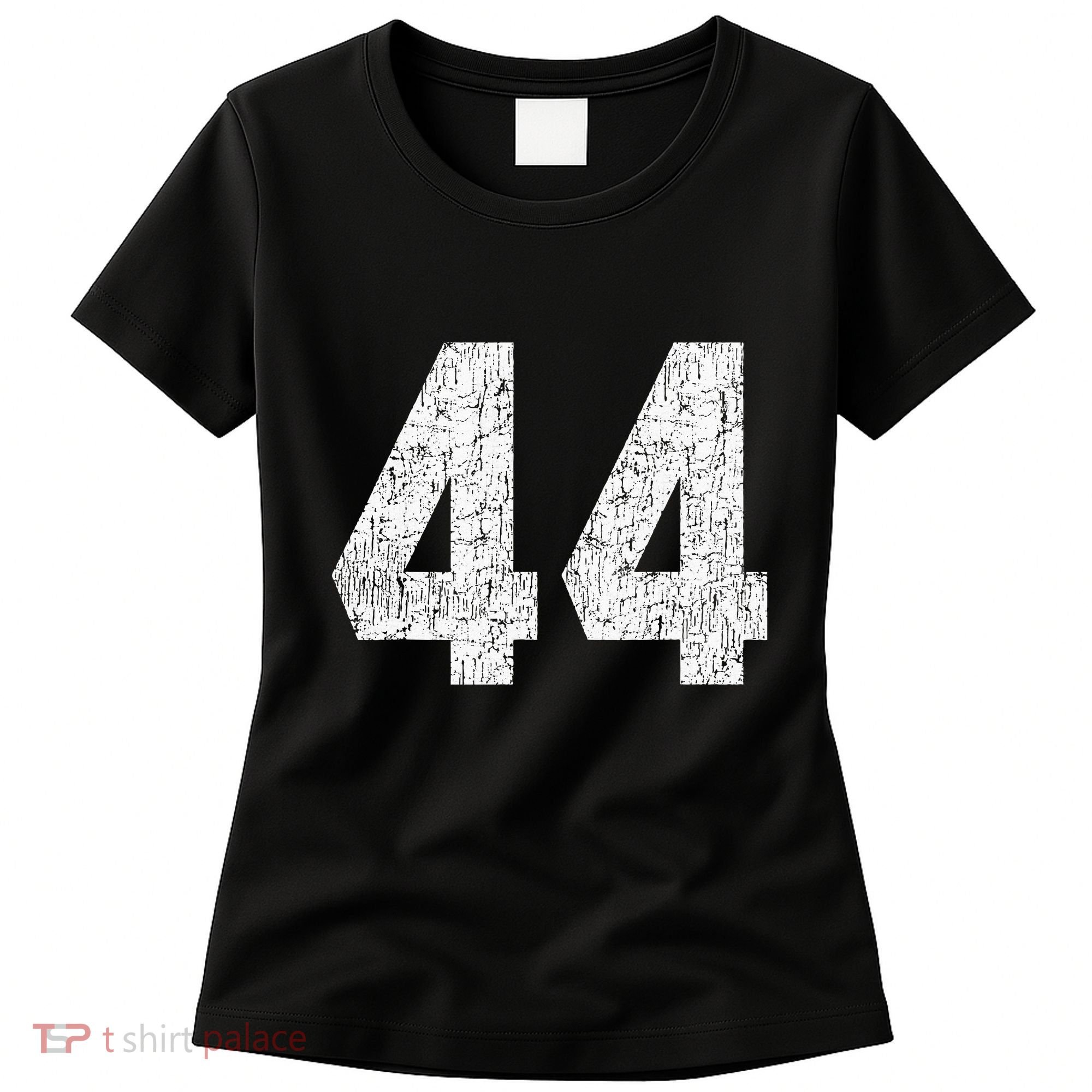 Jersey Uniform Number 44 Athletic Style Sports Graphic Women's T-Shirt