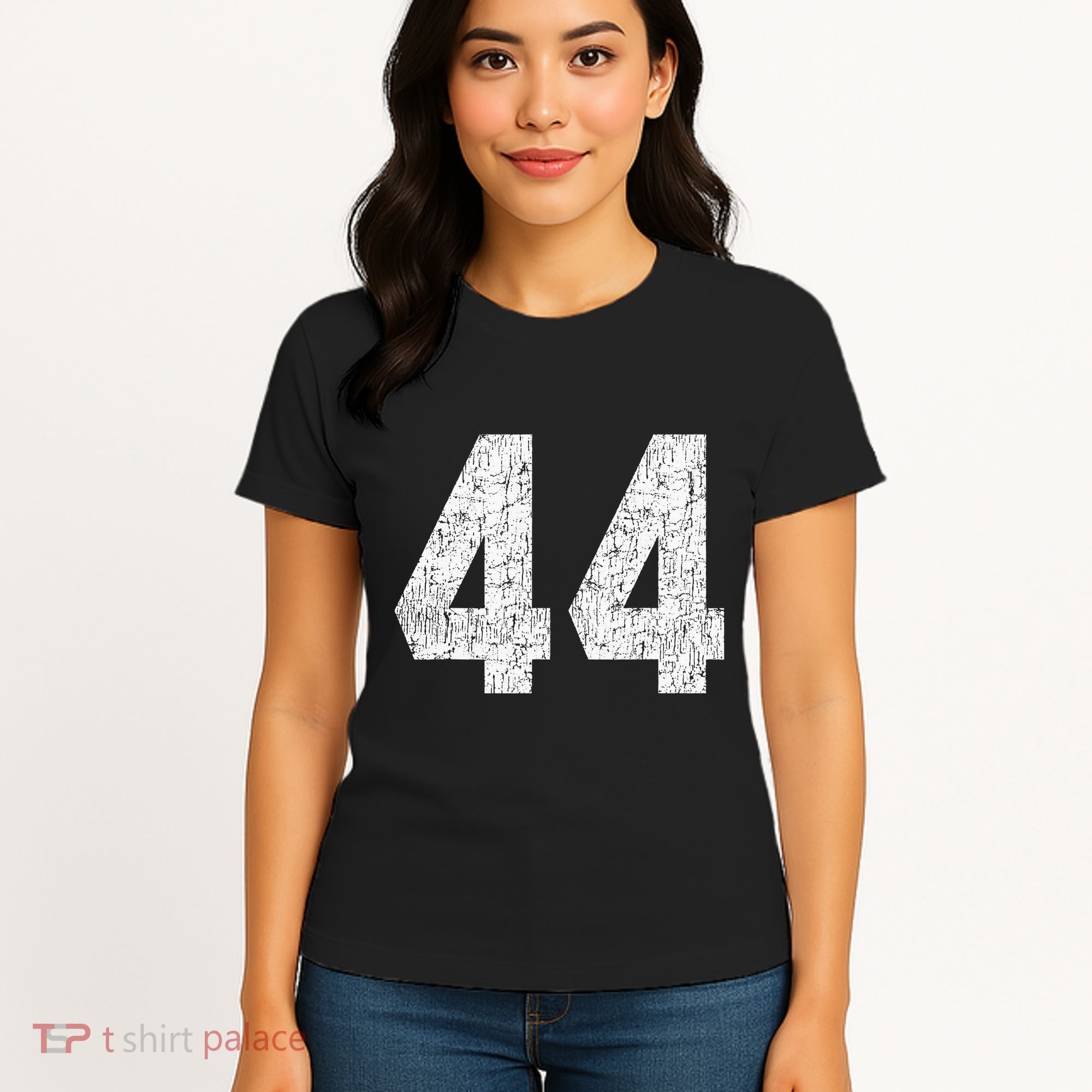 Jersey Uniform Number 44 Athletic Style Sports Graphic Women's T-Shirt