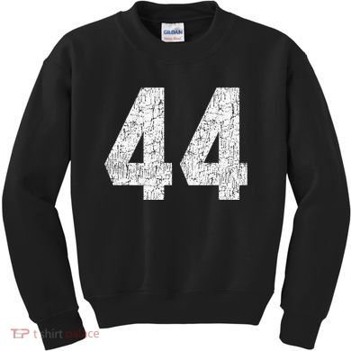 Jersey Uniform Number 44 Athletic Style Sports Graphic Kids Sweatshirt