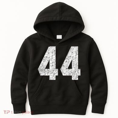Jersey Uniform Number 44 Athletic Style Sports Graphic Kids Hoodie