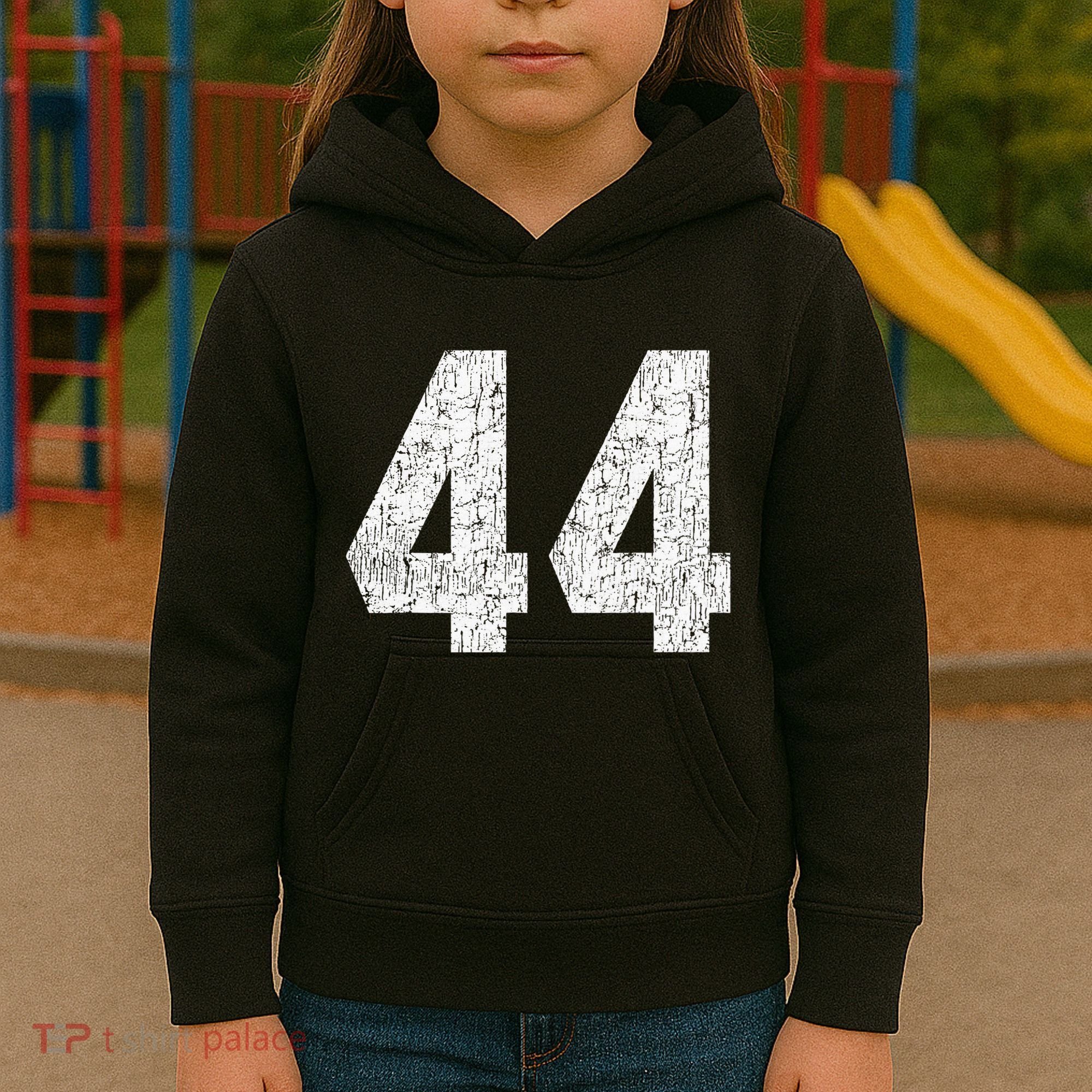 Jersey Uniform Number 44 Athletic Style Sports Graphic Kids Hoodie