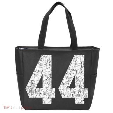 Jersey Uniform Number 44 Athletic Style Sports Graphic Tote Bag