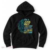 June Birthday Guy Has 3 Sides Sweet Funny Crazy  Hoodie thumb 0