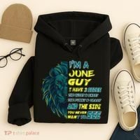 June Birthday Guy Has 3 Sides Sweet Funny Crazy  Hoodie thumb 4
