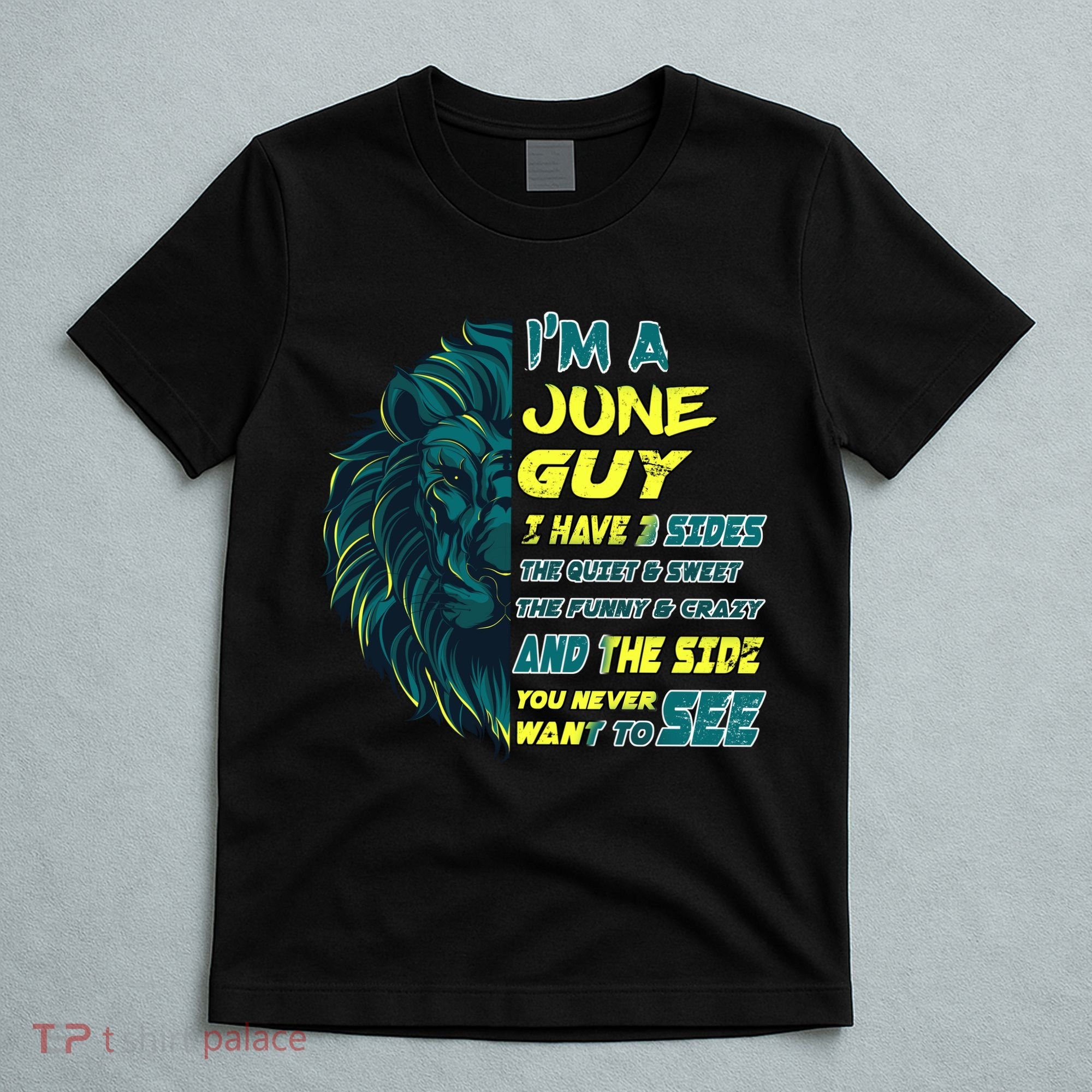 June Birthday Guy Has 3 Sides Sweet Funny Crazy  T-Shirt