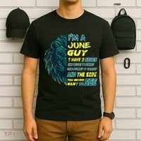 June Birthday Guy Has 3 Sides Sweet Funny Crazy  T-Shirt thumb 6