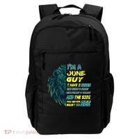 June Birthday Guy Has 3 Sides Sweet Funny Crazy  Backpack thumb 0