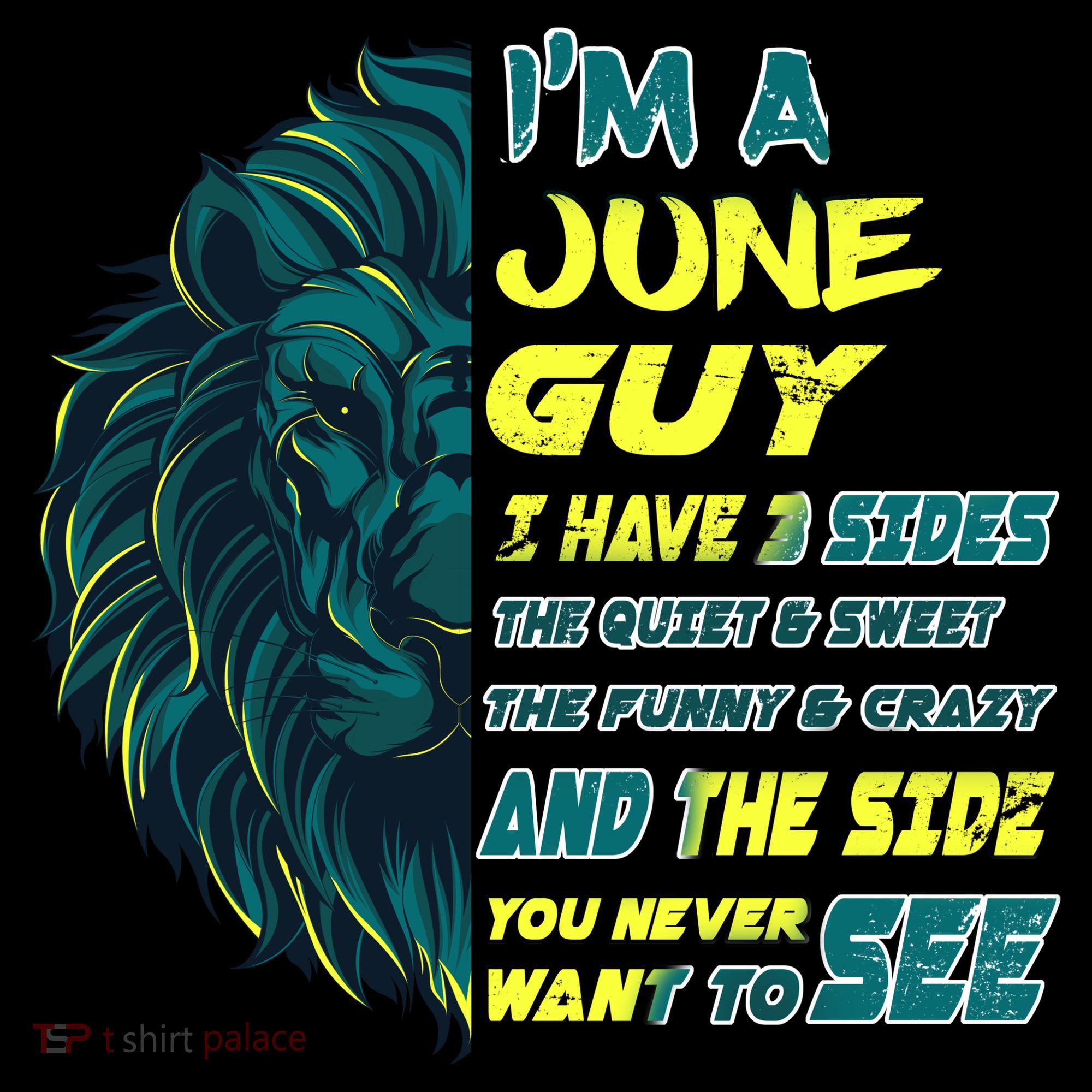 June Birthday Guy Has 3 Sides Sweet Funny Crazy  Coffee Mug