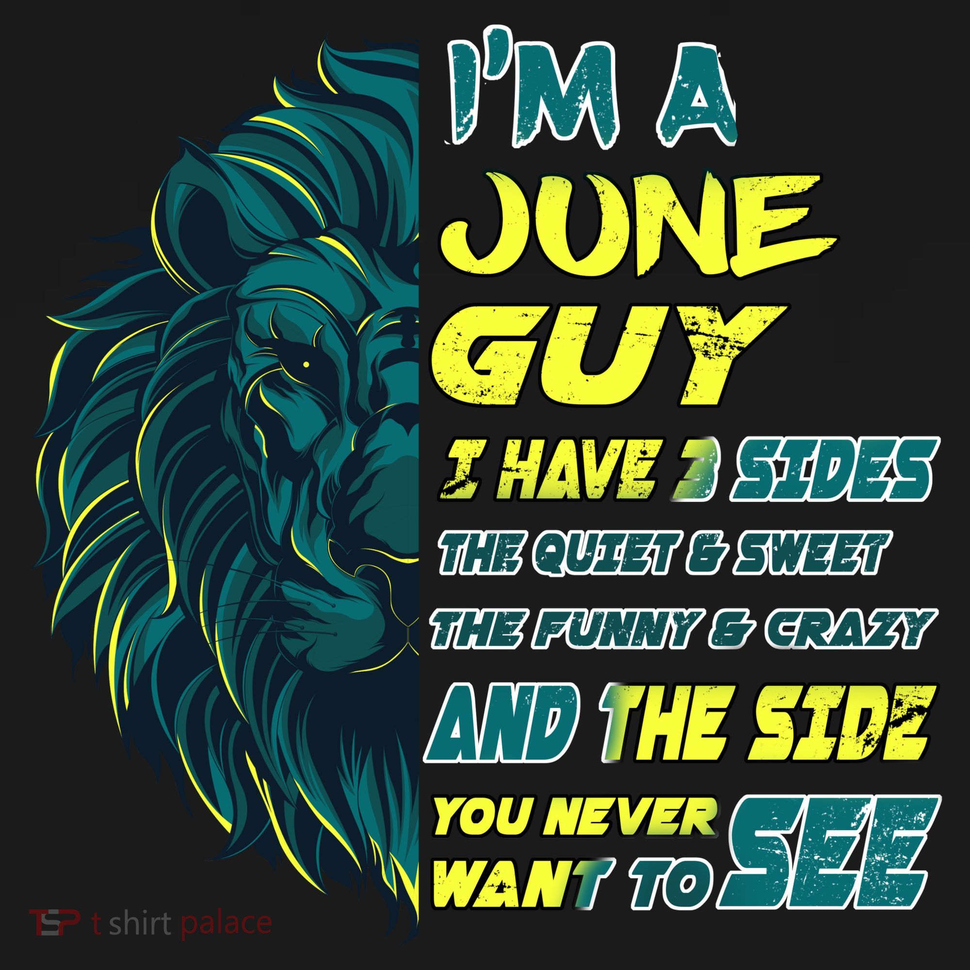 June Birthday Guy Has 3 Sides Sweet Funny Crazy  Mousepad