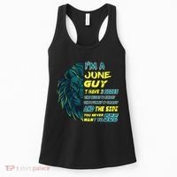 June Birthday Guy Has 3 Sides Sweet Funny Crazy  Women's Tank Top thumb 0