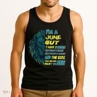 June Birthday Guy Has 3 Sides Sweet Funny Crazy  Tank Top thumb 3