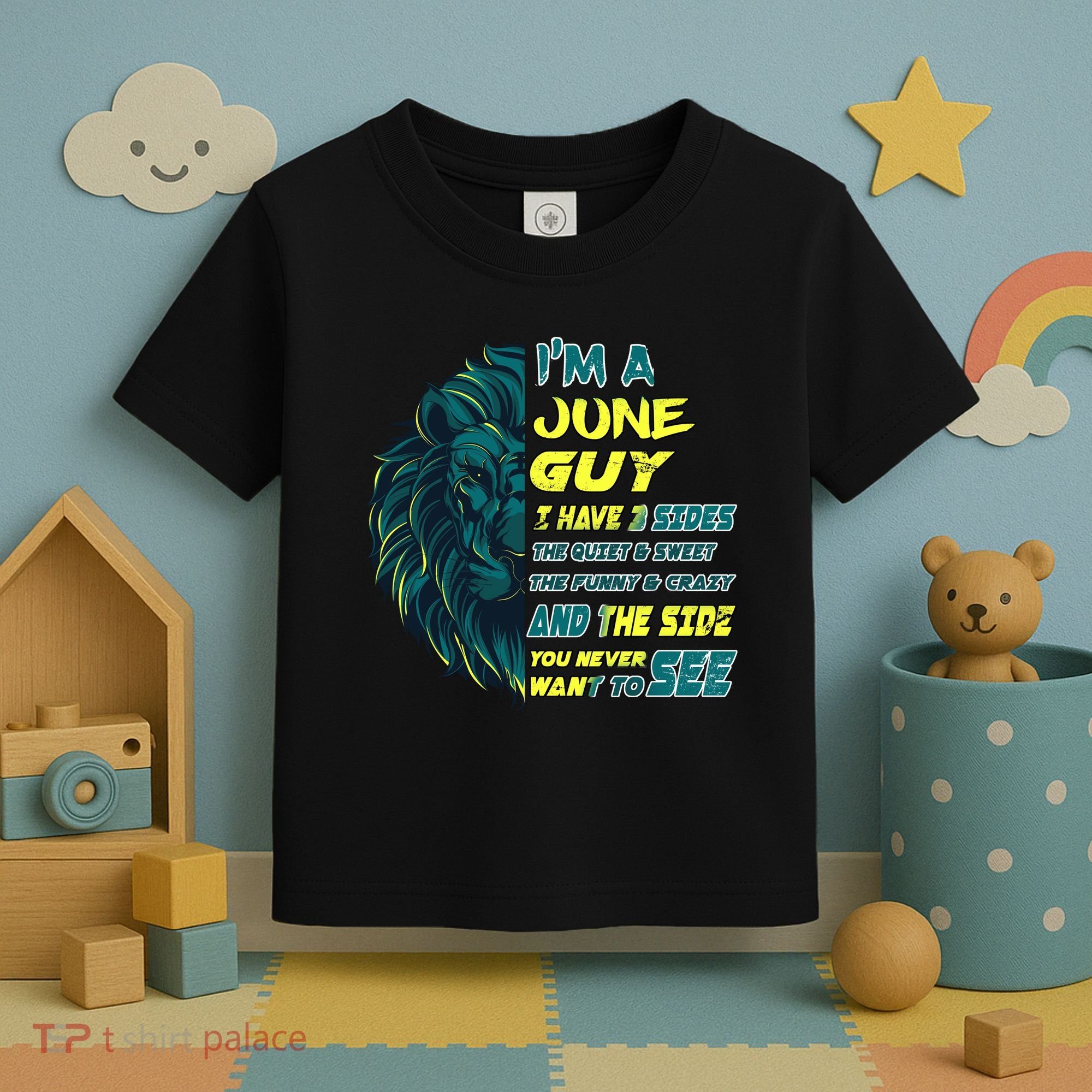 June Birthday Guy Has 3 Sides Sweet Funny Crazy  Toddler T-Shirt