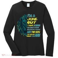 June Birthday Guy Has 3 Sides Sweet Funny Crazy  Women's Long Sleeve Shirt thumb 0