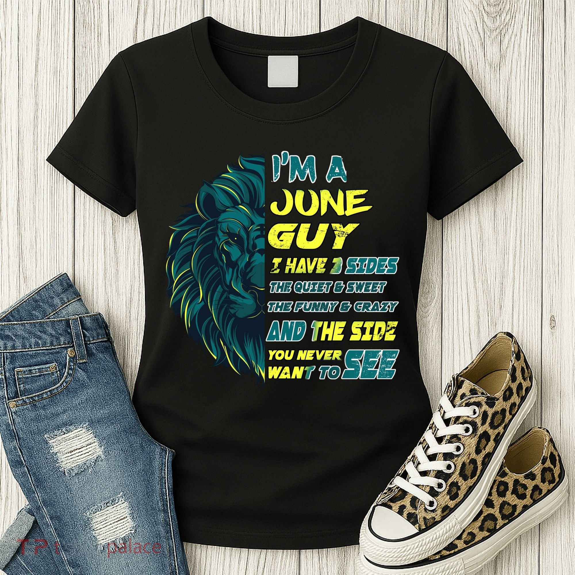 June Birthday Guy Has 3 Sides Sweet Funny Crazy  Women's T-Shirt