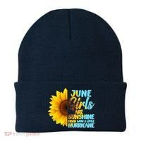 June Girls Are Sunshine Mixed With A Little Hurricane Beanie thumb 0