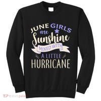 June Girls Are Sunshine Mixed With Hurricane Sweatshirt thumb 0