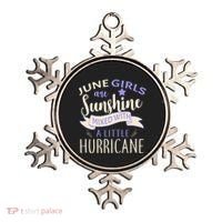 June Girls Are Sunshine Mixed With Hurricane Ornament thumb 0